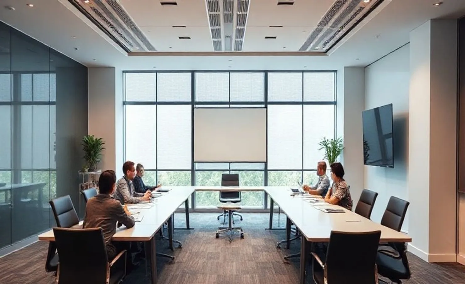 Modern coaching room environment